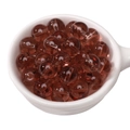 DIY jewelry beads in translucent garnet red color stored in a white ceramic bowl - 10mm Brown (Hole Approx 1.5mm) - 20 Pieces/Pack