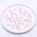 Perles en verre cristal facetté rose clair 9x8mm pour la création de bijoux DIY - 9x8mm (Trou 1mm, 10 Pièces/Paquet) / Rose Clair