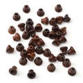 Dark brown ebony wood bell shaped loose beads for DIY handmade jewelry crafts - Vase Stupa / 6x7mm (Pack of 2) / Rosewood