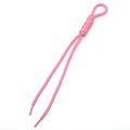 Handgefertigte rosa Makramee-Knotenschnur aus Polyester für DIY-Schmuckzubehör - einfarbig / 1 Stück / Dunkelrosa