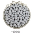 8mm vintage grijze ronde glazen kralen voor handgemaakte sieraden DIY armbanden - 8mm / 20 Stuks/Pak / Grijs