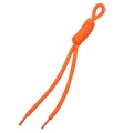 Hellorangefarbene Polyester-Paracord-Römerknoten für DIY-Armbänder und Schmuck - einfarbig / 1 Stück / Orange