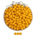 Perles en verre jaune de 8mm pour la fabrication de bracelets et bijoux DIY - 8mm / 20 Pcs/Pack / Orange