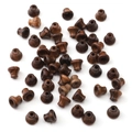 Dark brown trumpet shaped wooden beads with natural grain for DIY jewelry making - Vase Stupa / 6x7mm (Pack of 2) / Tiger-Skin Sandalwood