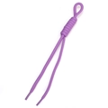 Violette Paracord-Schnur mit römischem Knoten für DIY-Schmuck und Accessoires - einfarbig / 1 Stück / Dunkellila