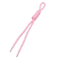 Rosafarbene geflochtene Polyester-Paracord mit Schlaufe für DIY-Schmuckherstellung - Regenbogen / 1 Stück / Hellrosa