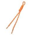 Geflochtene orangefarbene Polyester-Paracord mit Kunststoffspitzen für DIY-Bastelzubehör - Regenbogen / 1 Stück / Orange
