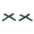 Pair of dark green satin mini bows with silky texture for DIY jewelry and crafts - Size Approx. 2.5x2cm, Ribbon Width 3mm / 10 Pieces Pack / Dark Green