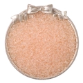 Perles de rocaille rose pêche translucides dans un plateau doré pour bijoux DIY - Rose Crevette