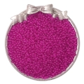 Perles de rocaille en verre rouge rose transparent pour bijoux DIY dans un plateau - Rose rouge