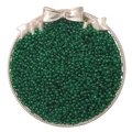 Perles de rocaille en verre vert foncé transparent pour création de bijoux DIY - Vert clair