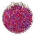 Mélange de perles de rocaille en verre rouge et violet 2/3/4mm pour bijoux DIY - Série Rouge Pourpre