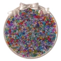 Perles de rocaille colorées dans un plateau à nœud pour bijoux faits main - Couleurs Mélangées Aléatoires
