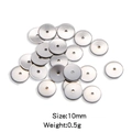 10mm silver stainless steel abacus spacer beads for DIY jewelry and bracelet making - Silver (10mm)