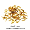 Golden stainless steel pinch bails for pendant DIY jewelry making 5x10mm size 1000pcs - 5*10mm / Gold