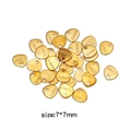 Pendentifs cœurs et triangles en acier inoxydable doré 7x7mm pour accessoires bijoux - Étiquette Triangulaire (HP0019G04) / Or