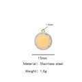 Pendentif Sagittaire 15mm plaqué or 18K avec cristaux blancs pour bijoux DIY - Sagittaire / Or