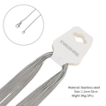 Silver stainless steel snake chains 1.2mm x 50cm with lobster clasp for DIY jewelry - 0.9mm Wide + 45cm / Steel