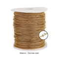 1.8mm golden vacuum plated stainless steel box chain roll for jewelry making - Fine Chain (Per Unit) / Gold