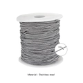 Rol van 2 mm zilveren roestvrijstalen vossenstaartketting voor het maken van DIY-sieraden - 2.0mm / Staalkleur