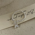Detailed close-up of S925 sterling silver beaded ring with gourd and disk charms - Gourd Style