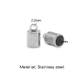 Silver stainless steel 4mm cord end cap with 2mm loop for DIY jewelry making - Steel Color (Inner 4.0mm)