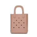 Pink EVA hollow tote bag with stylish hole design and anti-slip base for beach use - 160*70*190mm / Deep Pink