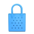 Waterproof bright blue PVC jelly beach bag with creative DIY hole design for travel - 160*70*170mm / Blue