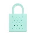 Mint green waterproof EVA beach tote bag with perforated holes and sturdy handles - 160*70*170mm / Light Green