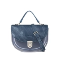 Bolso de hombro tipo silla en mezclilla y azul transparente con cierre de metal - 210*70*140mm / Azul marino