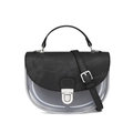 Bolso de montura negro y translúcido con hebilla plateada y asa superior - 210*70*140mm / Negro