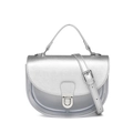 Bolso de hombro plateado de PVC transparente con diseño de montura y correa ajustable - 210*70*140mm / Plateado