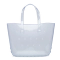 Sac cabas transparent en PVC avec motifs étoilés ajourés et poignée intégrée - Transparent / 280*110*180mm