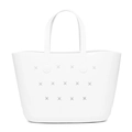 Sac de plage blanc en EVA de grande capacité avec découpes en étoile pour femme - Blanc / 280*110*180mm