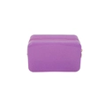 Chic purple glitter sequin makeup bag with waterproof material and gold zipper - Glitter Purple