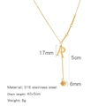 Golden 316 stainless steel necklace with stylish letter R pendant and small cube detail - Alphabet R Style (HN0152GR)