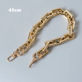 Tracolla a catena dorata spessa per borse con chiusure a moschettone, lunghezza 45cm - 45cm / Oro