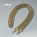 Dettaglio tracolla a catena dorata da 120cm con moschettoni lucidi per borse alla moda - Spina di Pesce Oro 120CM