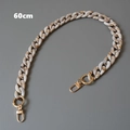 Detailed 60cm vintage marble acrylic chain strap with gold lobster clasps - 60CM / Fishbone