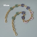 Detail of 85cm colorful acrylic resin and gold metal chain strap for handbags - Mixed Colors (85CM)