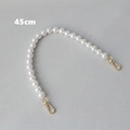 Detail of 45cm white faux pearl handbag chain with polished gold lobster clasps - Gold Clasp-45CM
