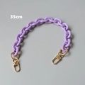 35cm lila Acrylharz-Kette mit goldenen Karabinerverschlüssen für Handtaschen - 35cm / Lila
