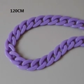 120CM purple acrylic resin chunky fishbone chain strap for bags and DIY crafts - Purple-120CM