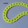 Bright yellow 120cm acrylic chunky resin chain strap for bags and accessories - Fluorescent Yellow-120CM