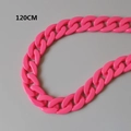 120CM bold pink acrylic resin fishbone chain for handbag strap and accessory decoration - Watermelon Red-120CM