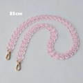 Pink 85cm acrylic chain with golden lobster clasps for bags or mobile phones - 85cm / Pink