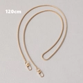 Dettaglio della tracolla a catena in metallo dorato lucido da 120cm per borse e borsette - Catena a Serpente Oro-120CM