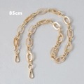 Detailed 85cm bag strap featuring marbled resin links and golden metal hardware - 85cm / Apricot
