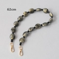 Detail view of 62cm marble acrylic bead chain with golden lobster clasps - 62cm