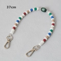 Detail of 37cm colorful acrylic bead chain with silver metal lobster clasps for bags - Multi-37CM(Silver)